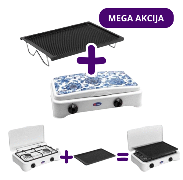 Kuhalnik CF PARKER Mediterano + plošča za peko Maria